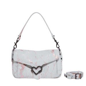 NWT Aimee Kestenberg Crossbody Bag with Heart Detail